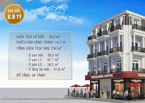 căn góc chiều ngang lên tới hơn 13m đẹp nhất nhì dự án nhà phố thương mại tại chợ cái vồn