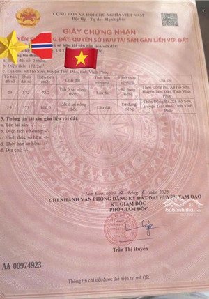 chính chủ bán lô đất siêu đẹp tam đảo, hơn 2000m2 (có 100m2 thổ cư) - lối lên tam đảo, miễn mg