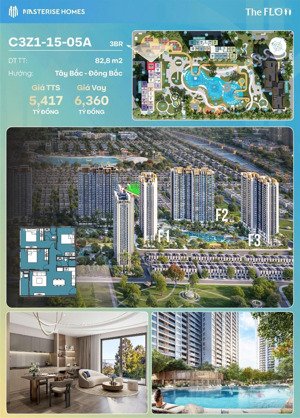 số lượng có hạn! cơ hội sở hữu 3pn masteri cao cấp tại pk the flow - masteri era landmark