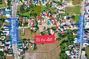 bán lô vip trung tâm phường ninh hòa, full odt 3 mặt tiền đường nhựa cách đường 2/4 chỉ 80m