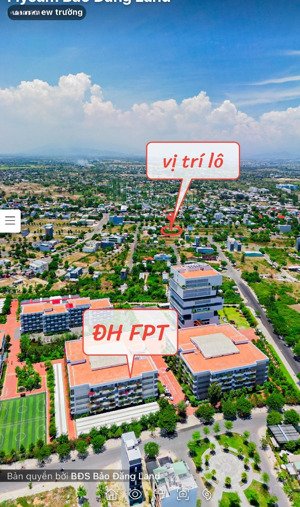 chính chủ bán lô đất kđt 1b dt 123m2 (6x20,5) ngay đh fpt giá tốt