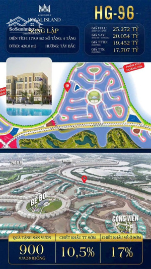 biệt thự song lập hoàng gia hiếm hoi còn lại, vị trí không thể đẹp hơn