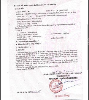 bán nhà xây kiên cố phường 14, tân bình, diện tích 43m2 - 5,6 tỷ