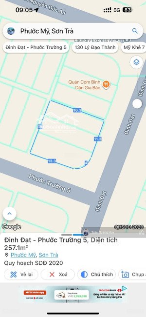 cặp góc cực đẹp đường đinh đạt, cách biển 200m,đi bộ vài bước đến biển du lịch phát triển quanh năm