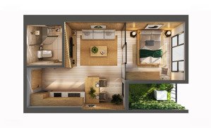 bán 1 phòng ngủ sky forest diện tích 34m2, ban công view sông hồng, giá bán 2,7ty tỷ bao phí