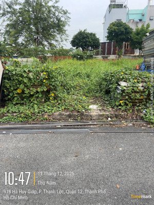 bán gấp đất 64m2 tại hà huy giáp, 3,9 tỷ, q12, hcm