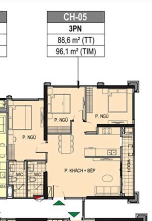 Chính chủ gửi bán căn 3pn hướng đẹp,view đẹp,tiến độ giãn tại The Paris VHOP1