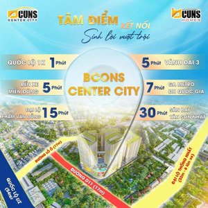 bcons center city: tâm điểm kết nối - sinh lời vượt trội