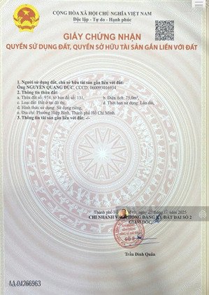 bán nhanh 3 lô đất hiệp bình chánh, lô góc mặt tiền rộng, kinh doanh tốt giá chỉ 6.75 tỷ