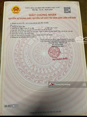 bán đất giá rẻ xây dựng tự do phường an phú tp. thuận an - 2,75 tỷ tl