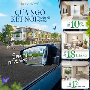 thanh toán 25%/ 9 tháng, ân hạn lãi gốc 18 tháng - chiết khấu 11% kết nối đại lộ võ văn kiệt 10p