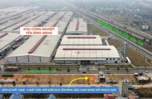 giá 2 tỷ - 100m2 đất 2 mặt tiền full thổ cư thẳng cổng nhà máy z127 cho thuê 15 - 20tr/tháng