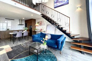 cho thuê căn hộ duplex 1 pn penstudio , 76m2, 2wc, nội thất hiện đại, giá 23tr/th. : 