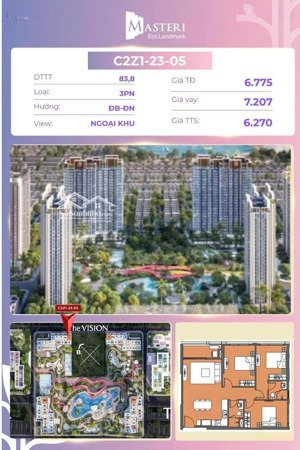 căn góc 3pn view vịnh biển bốn mùa đẹp nhất tại dự án masteri era landmark