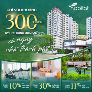 giỏ hàng 161 căn cđt the habitat gđ3 tháng 12/2025 - ck 10% - tt 30% nhận nhà cho thuê