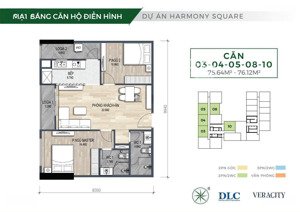tôi cần bán gấp căn 2pn chung cư harmony square