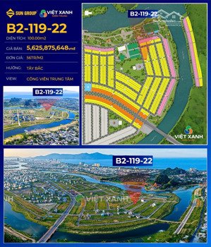 lô b2-119-2x - 125m2 sạch đẹp - view công viên đầm sen - bao thuế ra sổ 2%