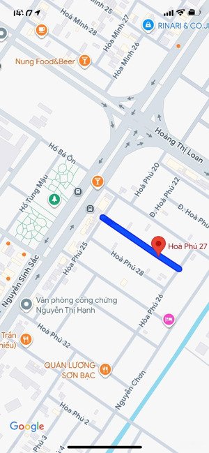 bán đất mặt tiền đường hòa phú 27, khu e kim long, liên chiểu, dt 93m2, giá 6 tỷ 750 tl