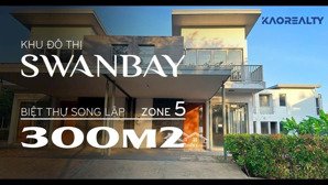 bán biệt thự swan bay , nhà xây thô hoàn thiện ngoài giá bán 24 tỷ, 301m2,
