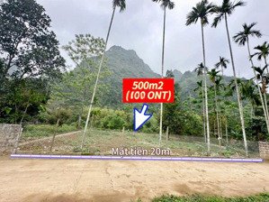 bán đất 500m2 trung tâm thanh sơn 400m2 thổ cư sẵn sổ mặt tiền 20m ô tô vào tận đất