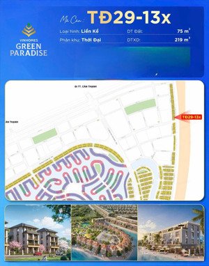 độc quyền vinhomes paradise căn shop 4 tầng khu mặt biển tđx, giá chỉ 10.x tỷ, ân hạn gốc lãi 24t