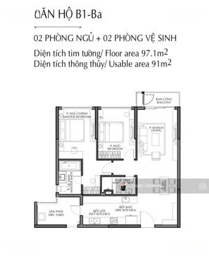 đã có sổ hồng - căn 2pn2wc 97m2 diamond brilliant celadon city, vị trí đẹp, view nội khu mát mẻ