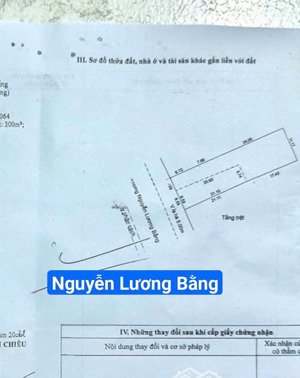 đất mặt tiền nguyễn lương bằng. cạnh mikazuki. s= 420m2 ngang 11m giá: 16 tỷ