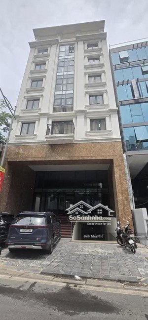 (mặt tiền 5.2m) bán tòa phố trần duy hưng 82m2 - 7 tầng thiết kế hiện đại -sẵn hđ thuê 150tr/t
