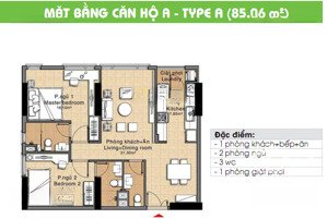 cần bán căn hộ era town q7 giá tốt. dt 85m2 - 2pn - 3wc, lầu cao, thoáng mát. giá 3 tỷ