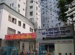 cho thuê chung cư tôn thất thuyết, q. 4, số 1 tôn thất thuyết, diện tích 62m², 2pn, thoáng mát