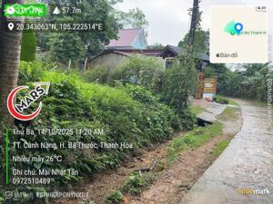 NGÂN HÀNG PHÁT MẠI 211M ĐẤT TẠI PHỐ NÚI, XÃ BÁ THƯỚC, TỈNH THANH HÓA.