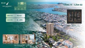 duy nhất căn 2pn vista residence | view thành phố & pháo hoa căn đẹp tầng cao