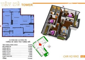 chính chủ bán căn 119,4m2. tầng trung. vuông vắn. 3pn-2vs full nội thất. cửa tb ban công đn.