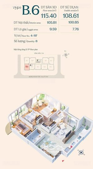 chính chủ - the sculptura 3pn 20,2 tỷ