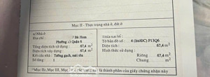bán nhà hẻm bà hom, phường 13, quận 6, dt 4.35 x 16.3m, nở hậu 4.4m