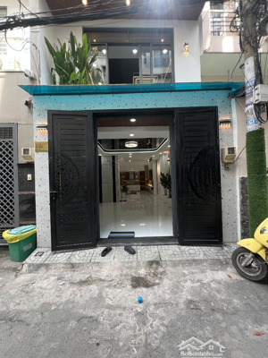 nhà 5 tầng btct 4x12.5m gara ôtô full nội thất dt cn: 49.3m trệt, lửng, 3 lầu, sân t