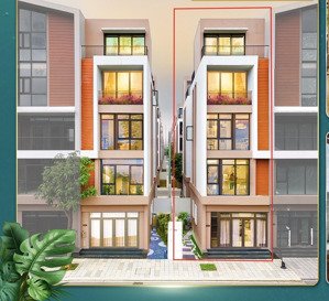 căn liền kề sân vườn cuối cùng tại vịnh thiên đường, mặt tiền 7m, nhà 5 tầng đã hoàn thiện 3 tầng