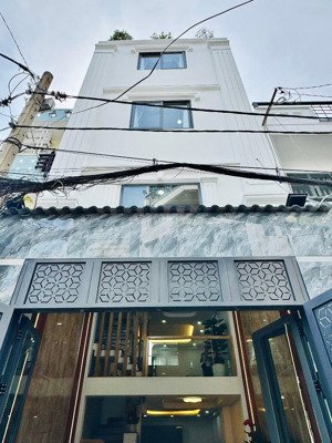 nhà đẹp mới xây xong - dt 4m x 12m - 5 tầng - full nội thất - hẻm xe hơi tới nhà - nguyễn văn khối