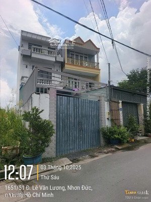 hailong real - duy nhất hẻm 855 lê văn lương 129m2 - 1 trệt 2 lầu - không ngập, giá chỉ 6,3 tỷ