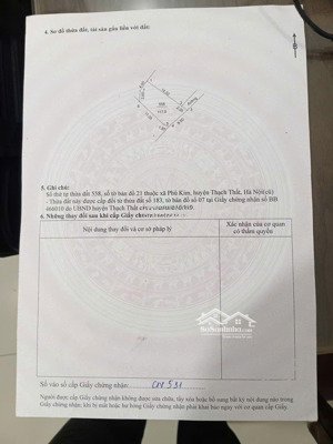 117m2 full thổ cư tại phú kim, thạch thất. vị trí trung tâm giá chỉ 18tr/m2. lh 