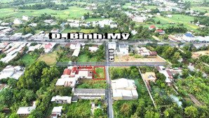 đất 2 mặt tiền đường 143, xã bình mỹ, củ chi, đất đẹp vuông vức giá rẻ