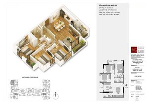 chính chủ bán căn 3pn/2wc diện tích 85m2 full nội thất tầng đẹp chung cư anland premium