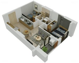 bán căn hộ chung cư 70m2 tại the minato residence, 49 triệu/m2, 2pn, 2wc, lê chân, hải phòng 3,4tỷ