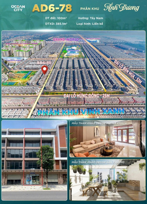 bán shophouse 15,98 tỷ, 100m2 tại vinhomes ocean park 3, long hưng, văn giang, hưng yên - hot!