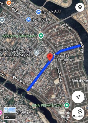 bán đất trục thông 10m5 ngọc tịnh - nam hoà xuân b2.70 tây bắc - trục 10m5 thông thẳng ra sông