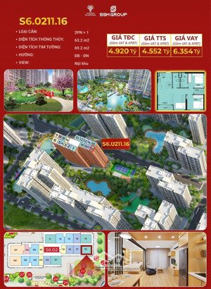 sót lại 1 căn 2 ngủ + duy nhất giá cực hời tại phân khu origami thuộc vinhomes grand park
