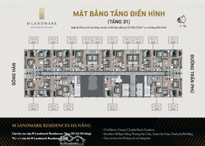 bán căn hộ siêu vib 3105 - dự án m - landmark đường bạch đằng - chuẩn đẳng cấp sống mới