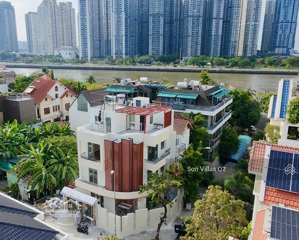 biệt thự đẹp-mới 100% ven sông (như hình) khu compound an ninh 24/7 - dt (10m x14m) - giá 43 tỷ