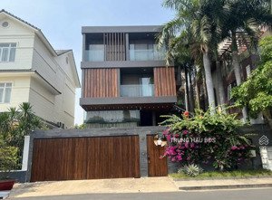 siêu biệt thự khu compoud river mart trần não quận 2 - dt 15 x 20m - hầm - 4 tầng - giá 105 tỷ