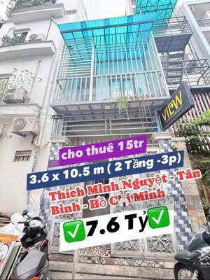 bán nhà hẻm xe hơi đường thích minh nguyệt- p2-tân bình.dt 3.6x11- kc: 1 lầu- giá tốt chỉ 7.6 tỷ